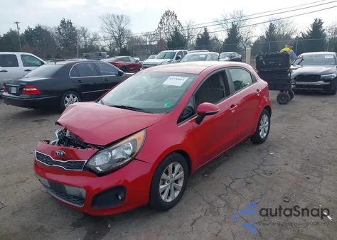 2014 Kia Rio Ex z USA, uszkodzony, nr VIN KNADN5A35E6352372